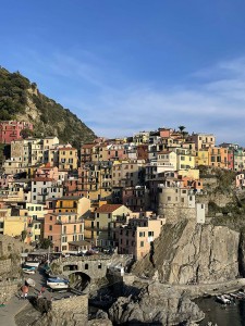 Colin Mackett and Isabella Virgilio visited the scenic views of Cinque Terre.